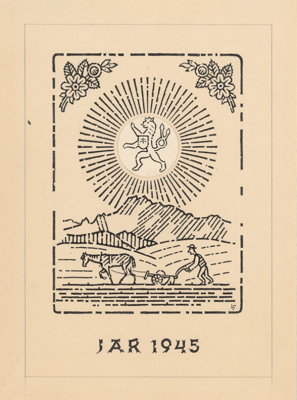 Ľudovít Fulla – Pohľadnica k oslobodeniu I. 