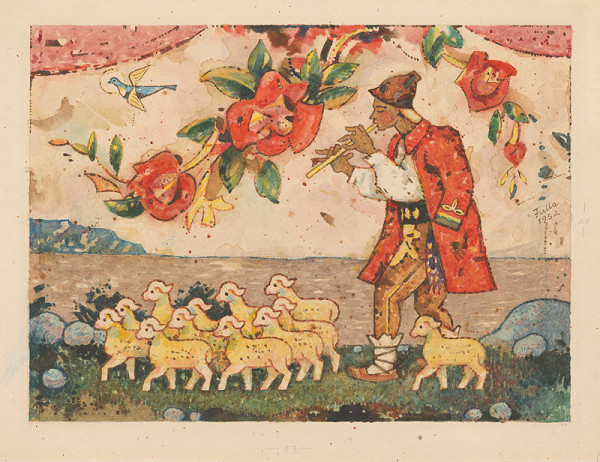 Ľudovít Fulla – Pastier s ovečkami 