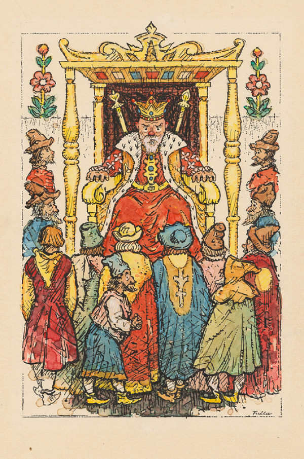 Ľudovít Fulla – Kráľ a poradcovia 