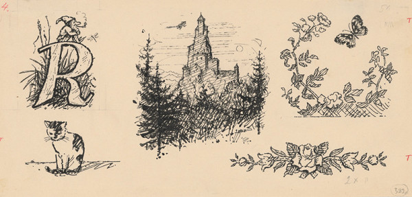 Ľudovít Fulla – Štyri koncovky a iniciála 