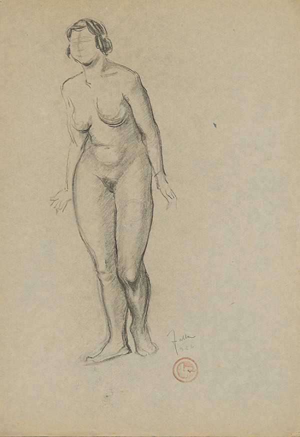 Ľudovít Fulla – Štúdie stojaceho ženského aktu en face 
