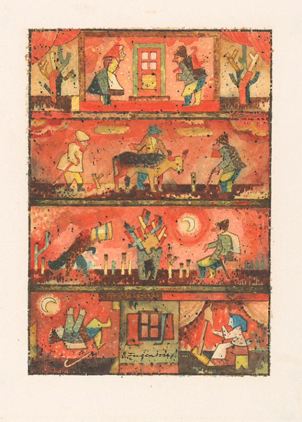 Ľudovít Fulla – Rysavá jalovica 