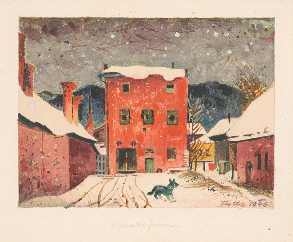 Ľudovít Fulla – Opustený dom 