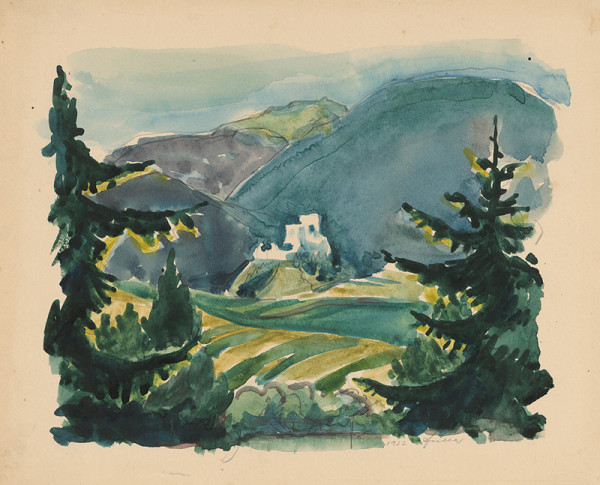 Ľudovít Fulla – Hrad Lietava 