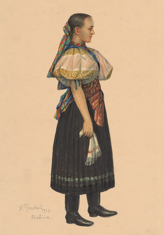 Ladislav Treskoň – Štúdia ženy z Habiny 