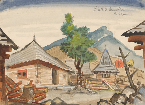 Martin Benka – Dedinka - scénický návrh k hre Jánošík 