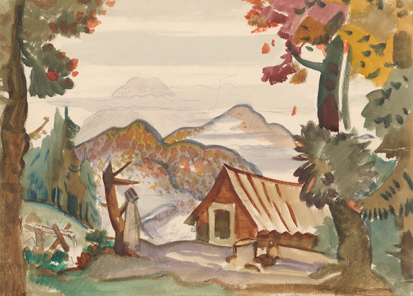 Martin Benka – Jeseň - Scénický návrh ku hre Jánošík 