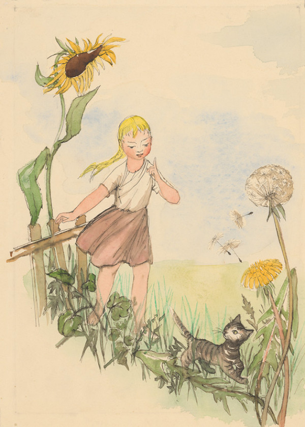 Mária Želibská – Dievčatko a kocúrik 