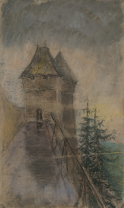 Ladislav Mednyánszky – Vstup do hradu 