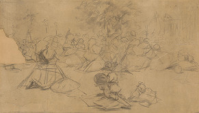 Joža Úprka – Study of Pilgrimage of Saint Anthony 