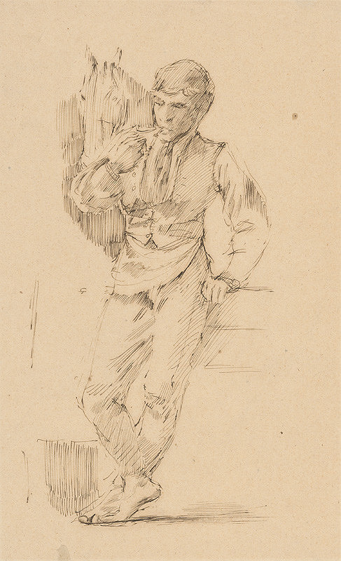 Ladislav Mednyánszky – Study of a Smoking Coachman 