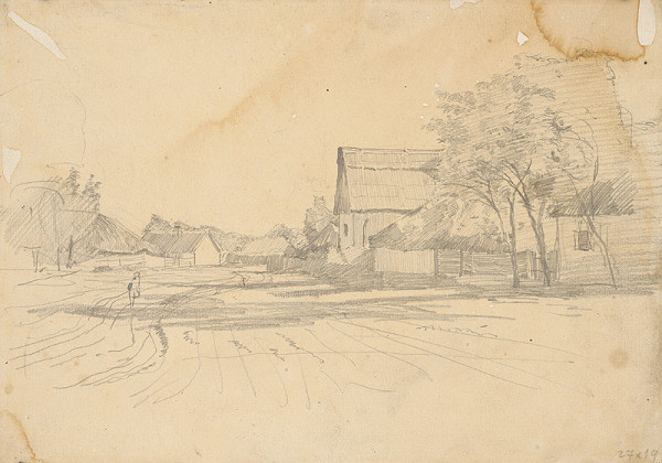 Ladislav Mednyánszky – V dedine 