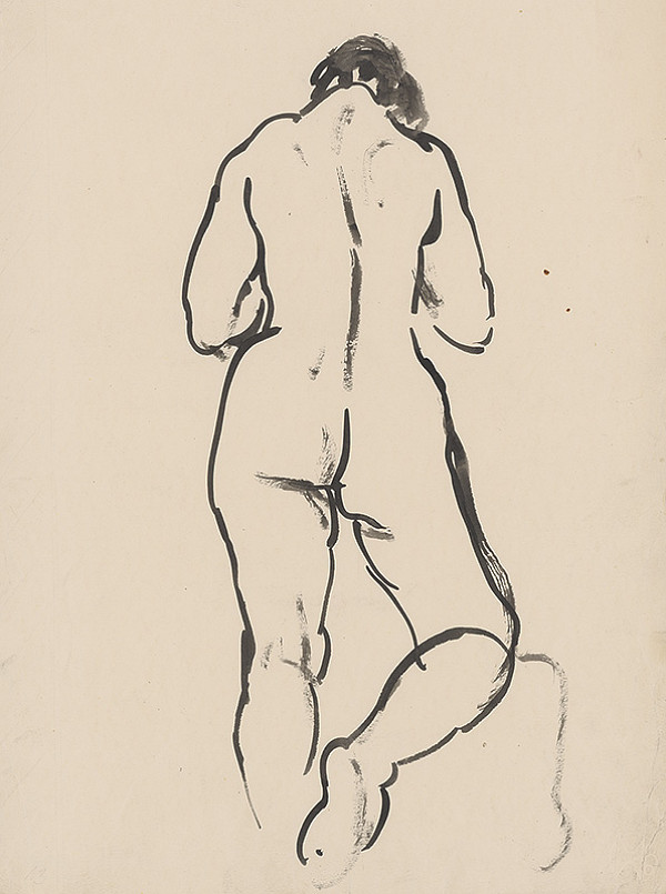 Jozef Kostka – Ženský akt zozadu 