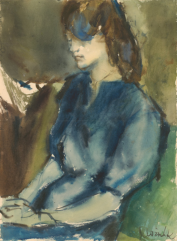 Vincent Hložník – Sediaca 