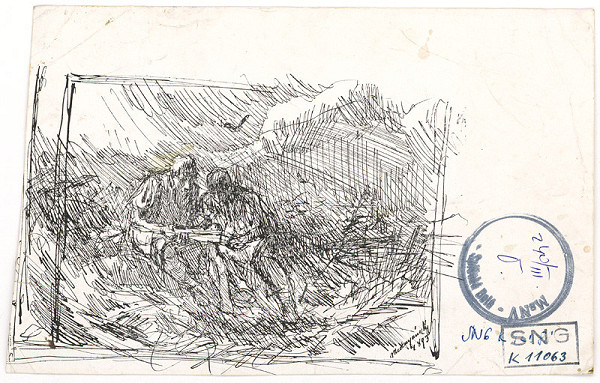 Ladislav Mednyánszky – Dvaja muži v krajine 