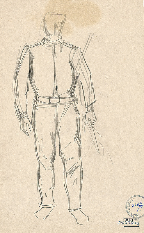 Ladislav Mednyánszky – Figurálne náčrty 83. 