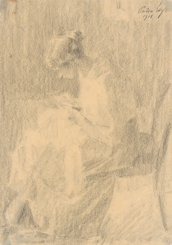 Eduard Putra – Young Woman Sewing 