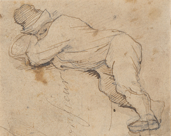 Nemecký autor zo začiatku 19. storočia – Ležiaci muž 