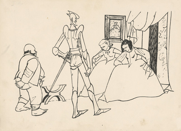 Vincent Hložník – Don Quijote prijíma poklony od dám 