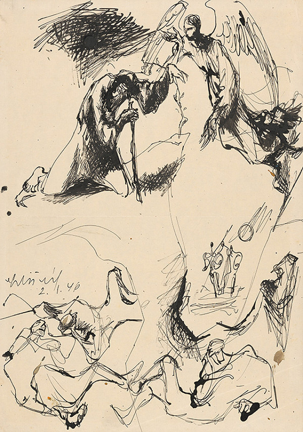 Vincent Hložník – Kristus na hore Olivetskej 