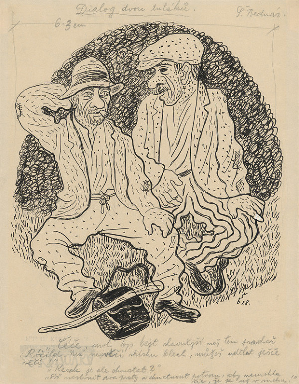 Štefan Bednár – Dialóg dvoch tulákov. 1928 