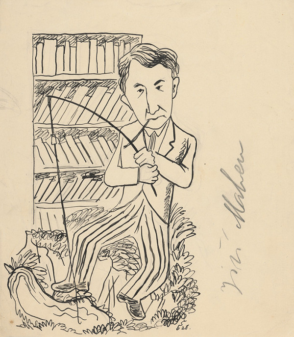 Štefan Bednár – Karikatúra Jiřího Mahena 