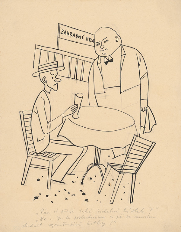 Štefan Bednár – V záhradnej reštaurácii 