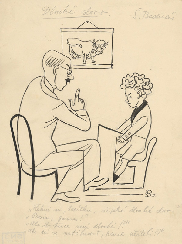 Štefan Bednár – V škole - 1931 