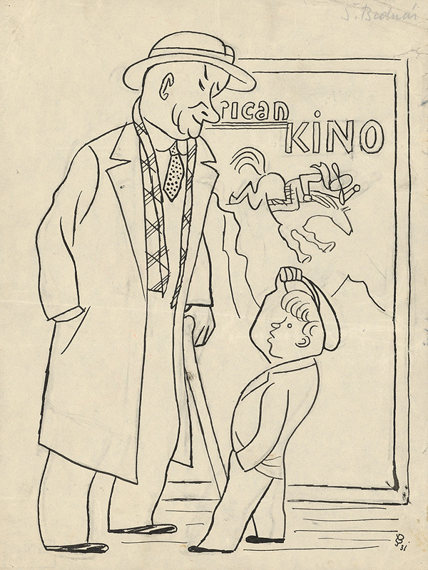 Štefan Bednár – Pred kinom - 1931 