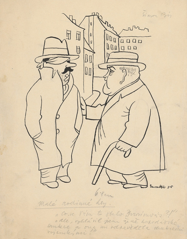 Štefan Bednár – Na ulici - 1935 