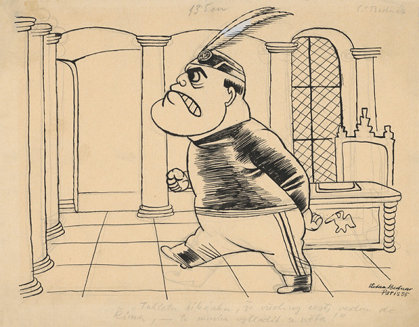 Štefan Bednár – Mussolini, 1935 