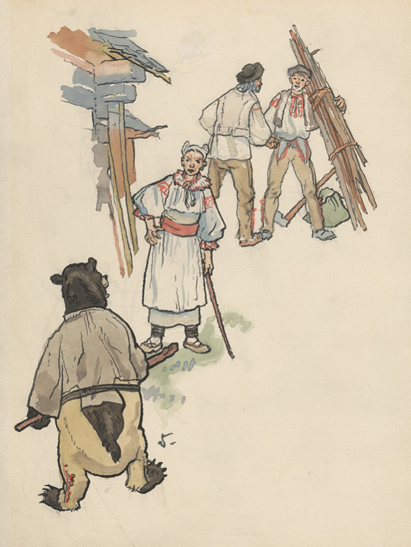 Jaroslav Vodrážka – Medveď a gazdiná 