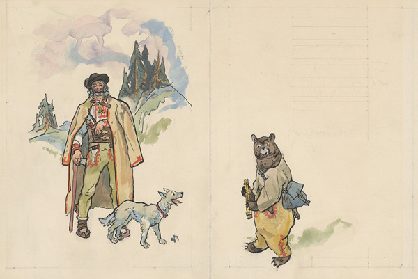 Jaroslav Vodrážka – Bača,pes,medveď 