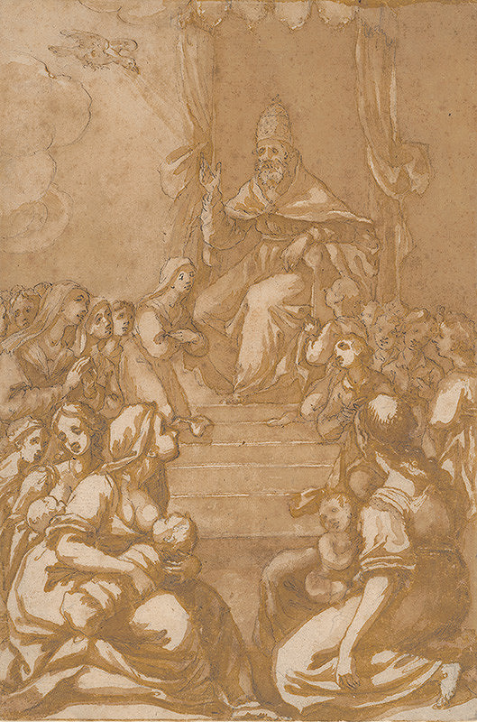 Monogramista N.A. – Žehnajúci pápež 