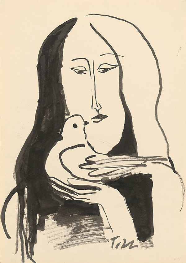 Pavol Tóth – Dievča s holubicou I. 