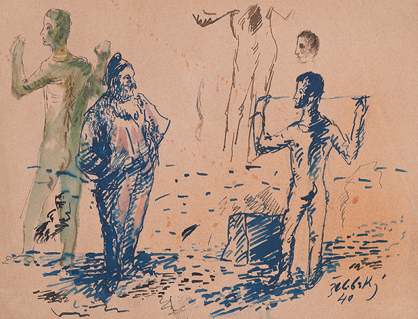 Ján Želibský – Akrobati II. 