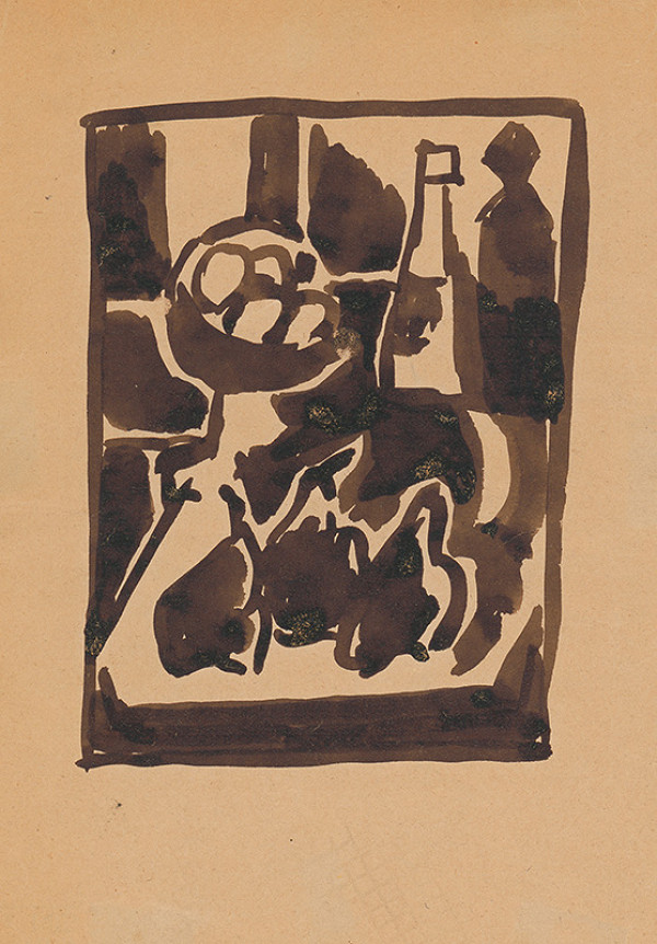 Ján Želibský – Zátišie s ovocím 