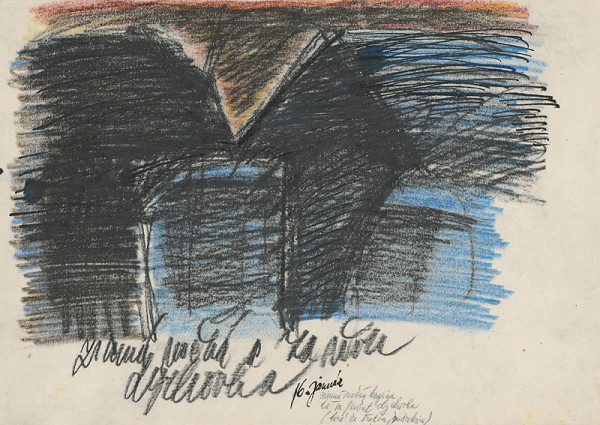 Ľudovít Hološka – Zimná nočná krajina 