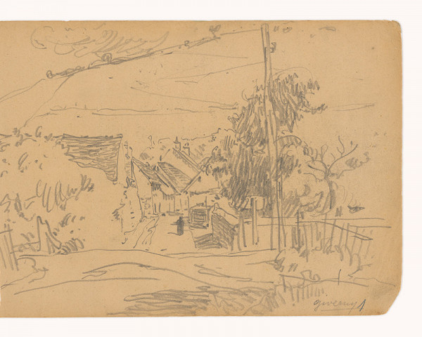 Maximilián Schurmann – Ulička v Giverny 