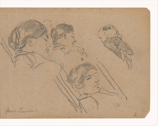 Maximilián Schurmann – Štúdia odpočívajúcej ženy 