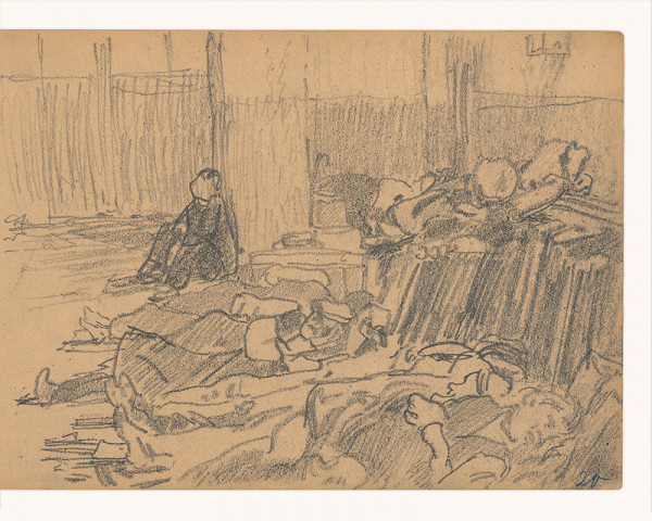 Maximilián Schurmann – Motív internačného tábora v Espalione 