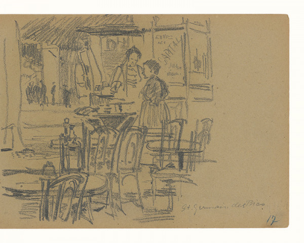 Maximilián Schurmann – Kaviareň v st.Germaine des Pres 