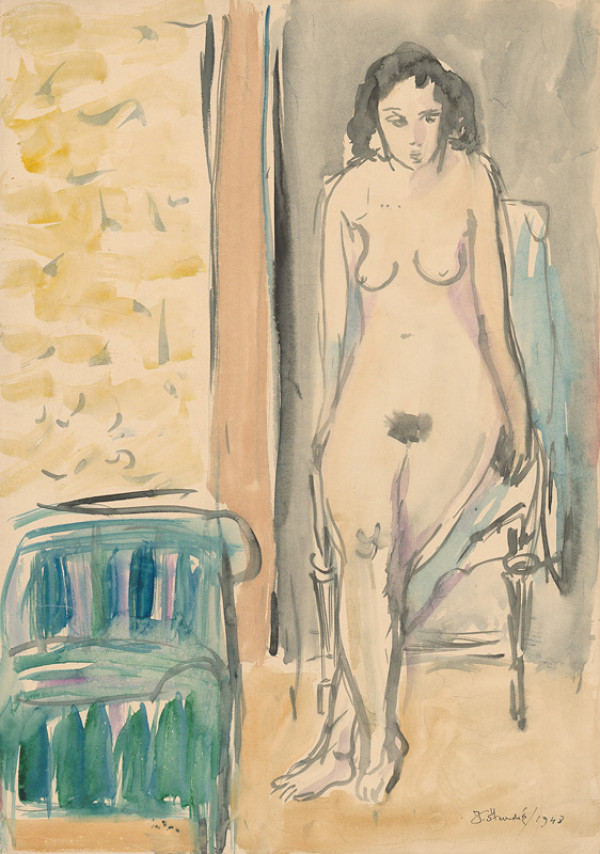 Jozef Šturdík – Akt so stoličkou 