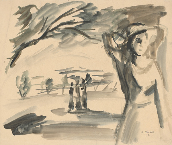 Eugen Nevan – Ženy v krajine 