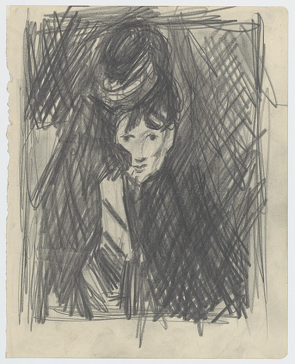 Peter Matejka – Hlava ženy v klobúku 