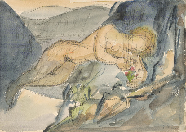 Imrich Weiner-Kráľ – Ženský akt v krajine 