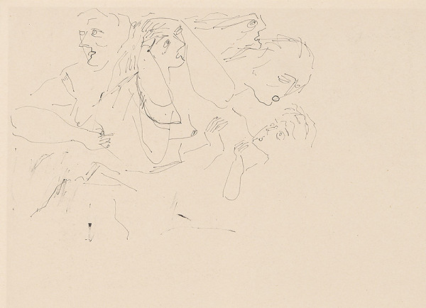 Július Lőrincz – 6.- Vojna II. Skupina 5 ženských postáv ...