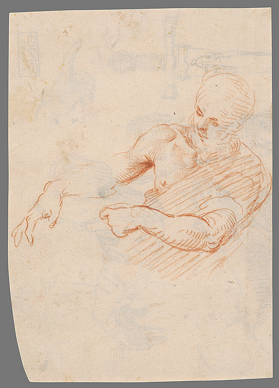 Stredoeurópsky majster z 18. storočia – Štúdia mužského aktu 