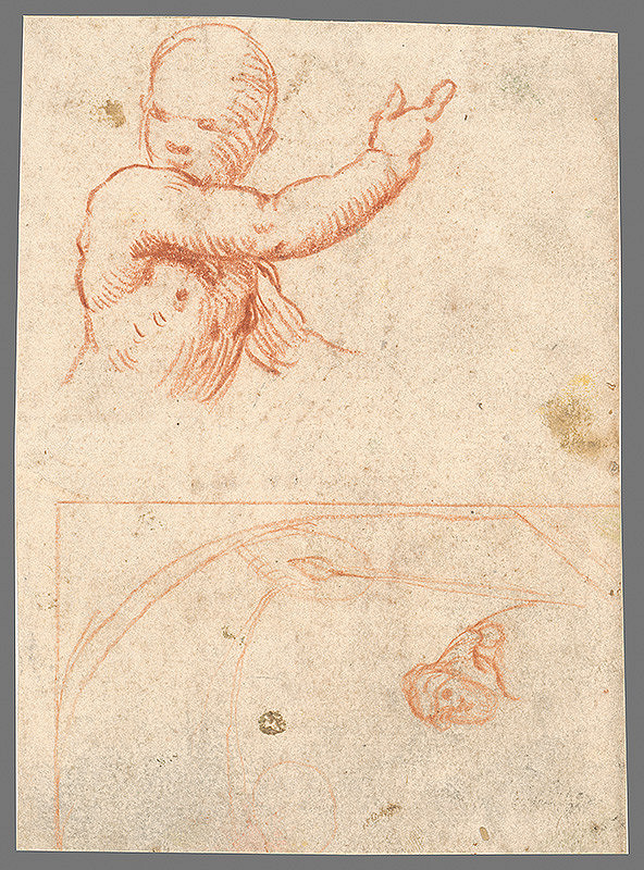 Stredoeurópsky maliar z 18. storočia – Štúdia k poprsiu anjelikov 