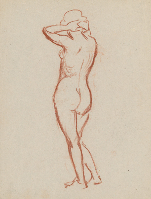 Maximilián Schurmann – Stojaci ženský akt 